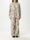 Bottega Veneta Floral Silk-blend Pyjamas Set In Multi