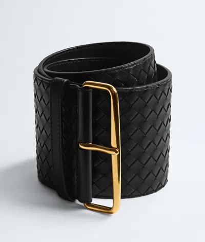 Bottega Veneta Sumo Belt In Black