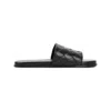Bottega Veneta Sunday Intrecciato Leather Slides In Black