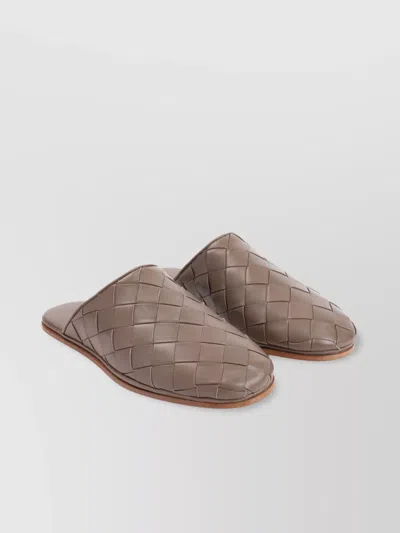 Bottega Veneta Sunday Mules With Woven Leather Vamp