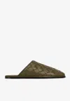 Bottega Veneta Sunday Padded Intrecciato Leather Slippers In Mud
