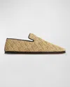 BOTTEGA VENETA SUNDAY RAFFIA SLIPPER LOAFERS