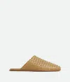 Bottega Veneta Sunday Intrecciato Leather Slides In Dark Praline