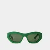 Bottega Veneta Sunglasses In Green