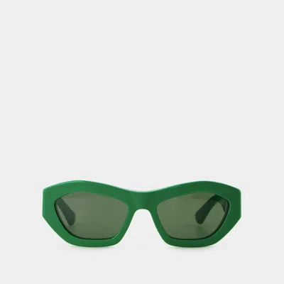 BOTTEGA VENETA SUNGLASSES - BOTTEGA VENETA - ACETATE - GREEN