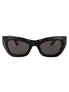 Bottega Veneta Sunglasses In 001 Black Black Grey