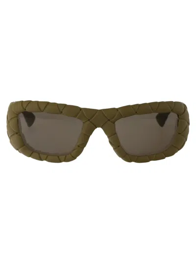 Bottega Veneta Acetate Green Brown Sunglasses