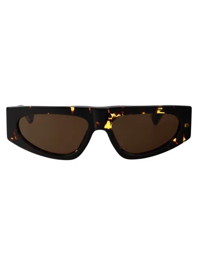 Bottega Veneta Bv1277s Havana Sunglasses In 002 Havana Crystal Brown