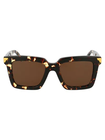 Bottega Veneta Square Tortoiseshell-acetate Sunglasses In Brown