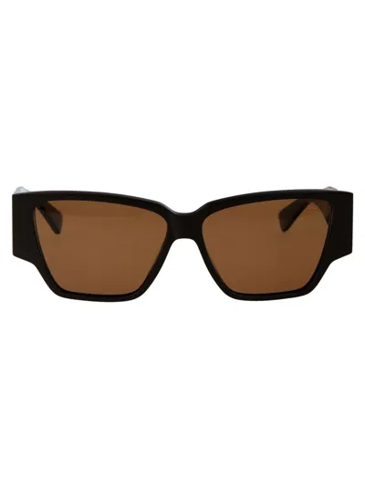 Bottega Veneta Sunglasses In 003 Brown Brown Brown