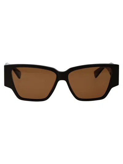 Bottega Veneta Sunglasses In 003 Brown Brown Brown