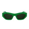 Bottega Veneta Sunglasses In 003 Green Green Green