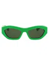 Bottega Veneta Sunglasses In 003 Green Green Green