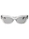 Bottega Veneta Gray Cat-eye Sunglasses In 003 Grey Grey Grey