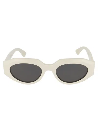 Bottega Veneta Sunglasses In 003 Ivory Ivory Grey