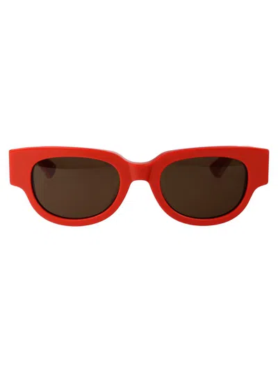 Bottega Veneta Sunglasses Bv1278 Sa 004 In 004 Orange Crystal Brown