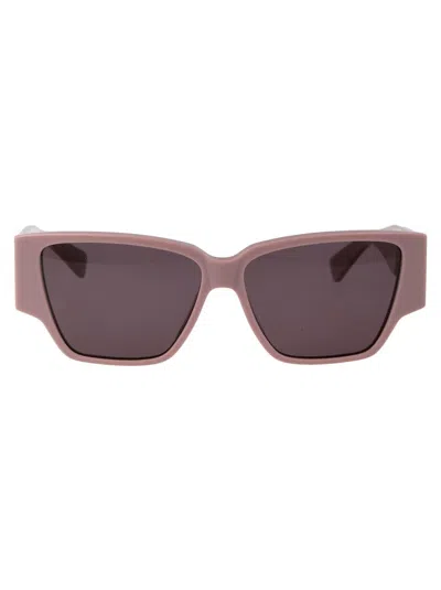 Bottega Veneta Sunglasses In 004 Pink Pink Brown