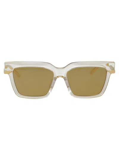 Bottega Veneta Sunglasses In 004 Yellow Gold Yellow
