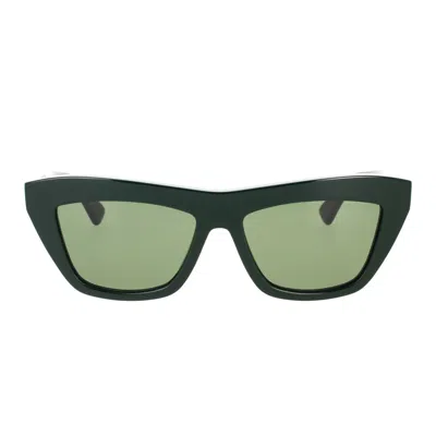 Bottega Veneta Sunglasses In 007 Green Green Green