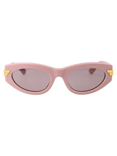 Bottega Veneta Bv1189s Sunglasses In 006 Pink Pink Violet