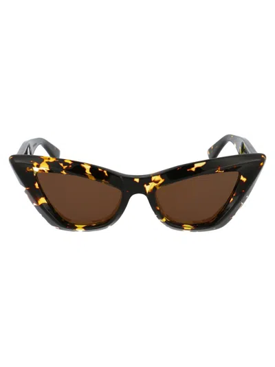 Bottega Veneta Tortoiseshell Cat-eye Sunglasses In Brown