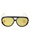 Bottega Veneta Sunglasses In Yellow