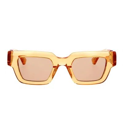 Bottega Veneta Sunglasses In Orange