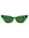 Bottega Veneta Womens Green Bv1101s Cat-eye Acetate Sunglasses In Green