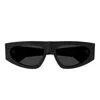 Bottega Veneta Bv1277s Tri-fold-line New Classic 001 Sunglasses In Black