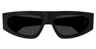 Bottega Veneta Bv1277s Tri-fold-line New Classic 001 Sunglasses In Black