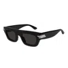 Bottega Veneta Rectangular Sunglasses In Black