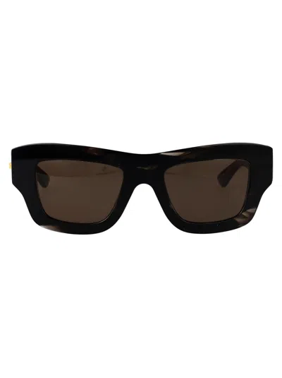 Bottega Veneta Bv1357s Sunglasses In Black-black-brown