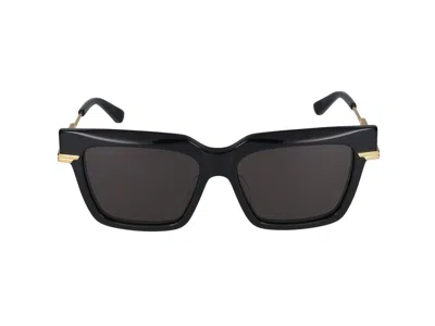 Bottega Veneta Sunglasses In Black Gold Grey