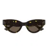 Bottega Veneta Cat-eye Acetate Sunglasses In Brown