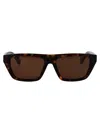 Bottega Veneta Acetate Havana Sunglasses In Brown