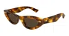Bottega Veneta Bv1350s002-havana-havana-brown In Brown