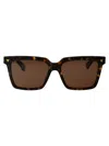 Bottega Veneta Havana Havana Brown Acetate Sunglasses In Brown