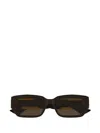 Bottega Veneta Bv1406s Linea Ribbon Sunglasses In Brown