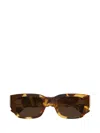 Bottega Veneta Bv1400s Linea Intrecciato Sunglasses In Brown