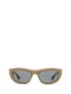 Bottega Veneta Logo Plaque Rectangular Sunglasses In Neutral