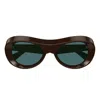 Bottega Veneta Brown Scoop Round Acetate Sunglasses In Brown