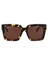 Bottega Veneta Acetate Havana Sunglasses In Brown