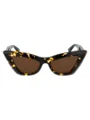 Bottega Veneta Tortoiseshell Pointed Cat-eye Sunglasses In Brown