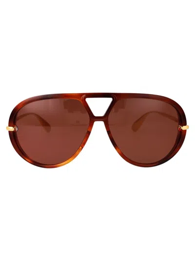 Bottega Veneta Sunglasses In Brown