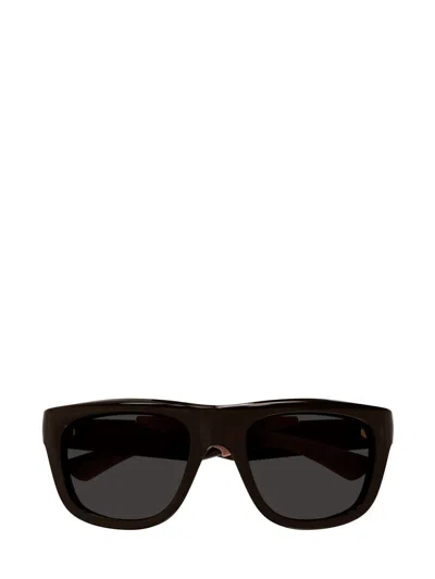 Bottega Veneta Square Frame Sunglasses In Brown