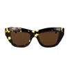 Bottega Veneta Womens Brown 6j000421 Bv1265s Cat Eye-frame Acetate Sunglasses In Brown