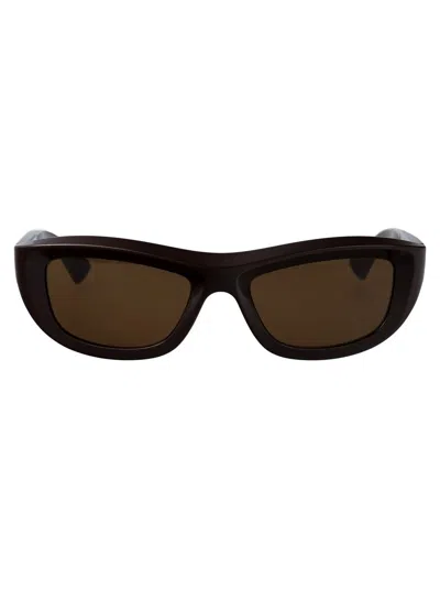 Bottega Veneta Sunglasses In Brown-brown-brown