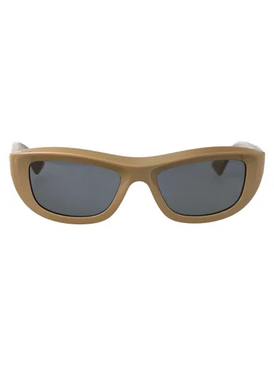 Bottega Veneta Sunglasses In Brown-brown-grey
