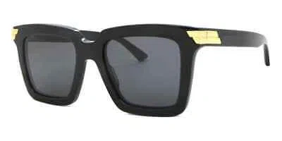 Pre-owned Bottega Veneta Sunglasses Bv1005s-001 Black - Gold - Gray