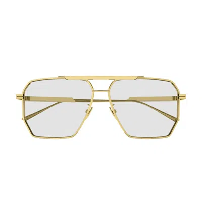 Bottega Veneta Sunglasses Bv1012 S 009 Gold/transparent Men
